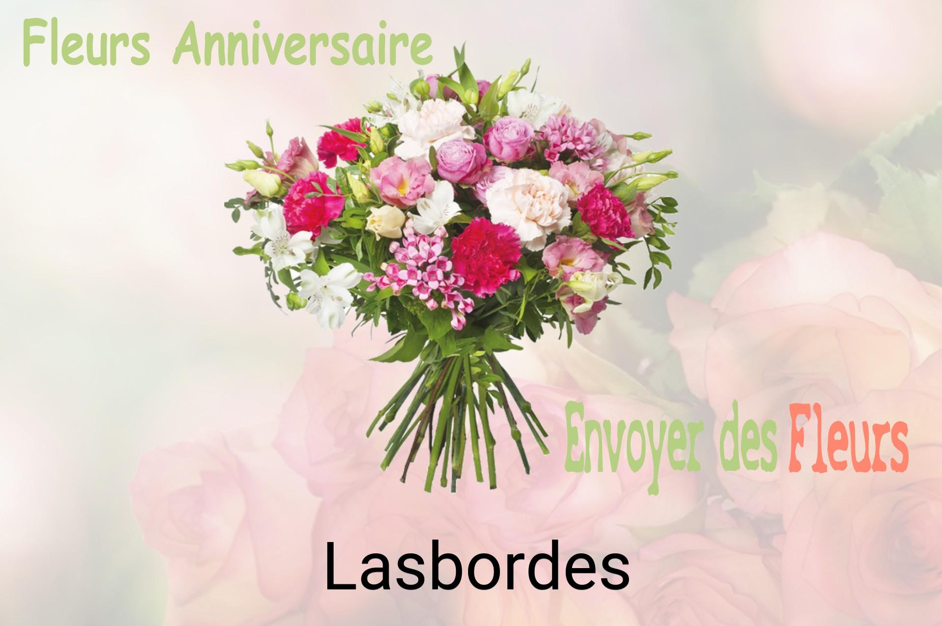 Bouquet de fleurs d’anniversaire livré à Lasbordes