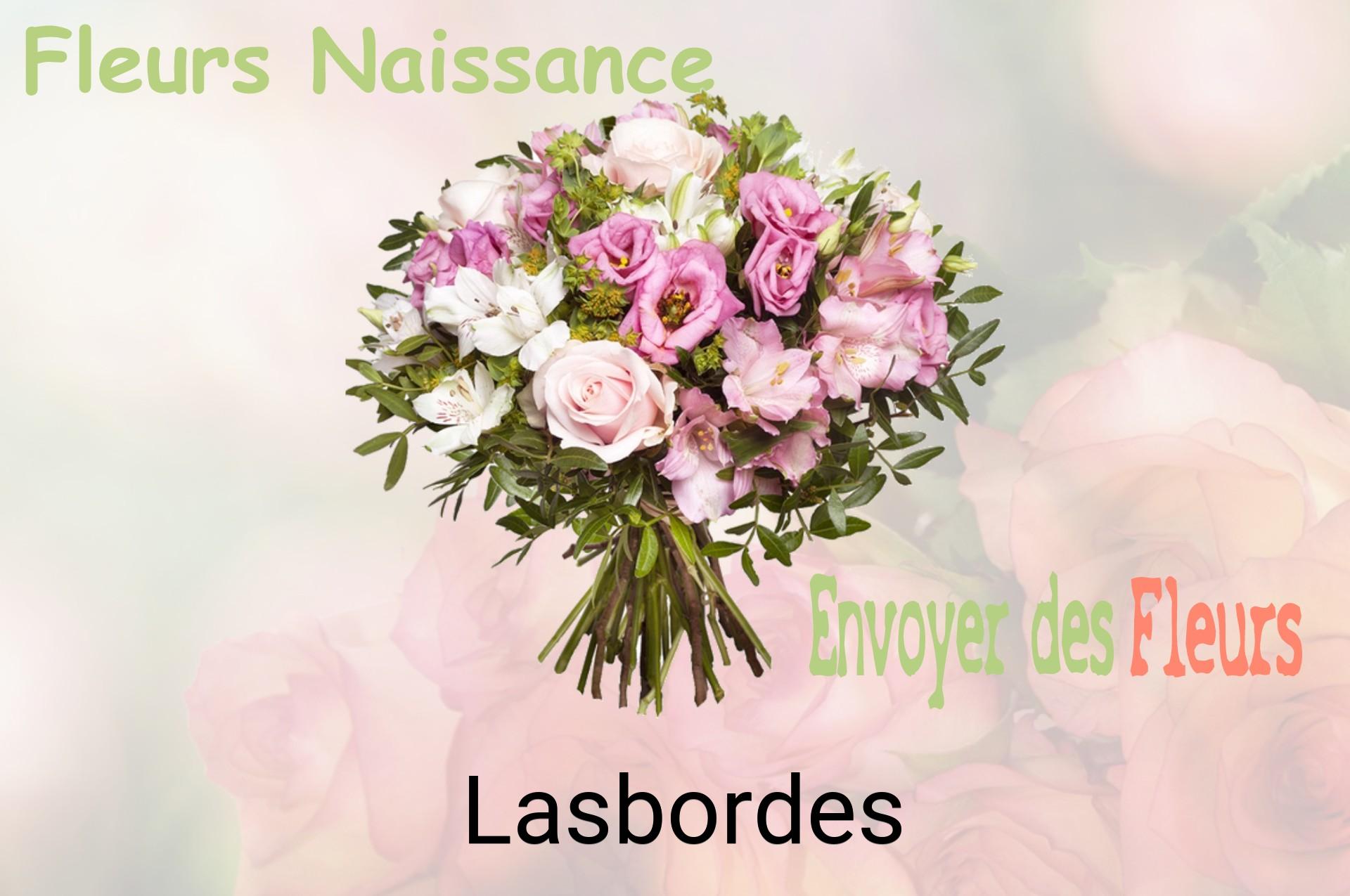 Bouquet de fleurs de naissance livré à Lasbordes